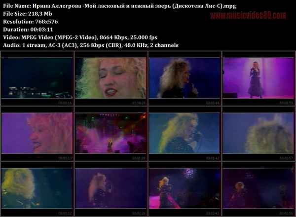 Ирина Аллегрова Мой ласковый и нежный зверь