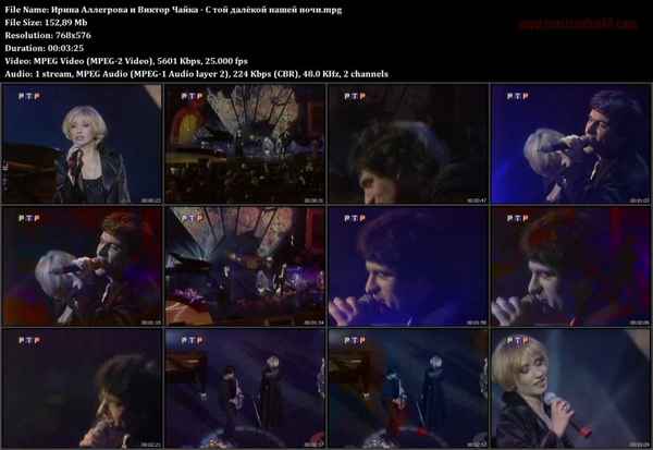 Ирина Аллегрова С той далекой нашей ночи