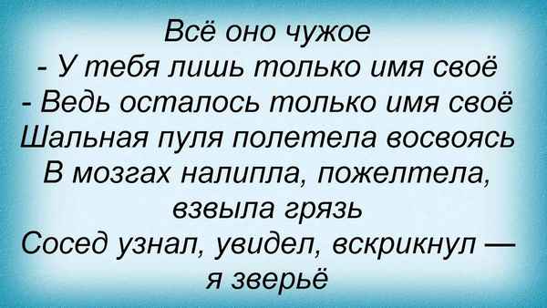 Гражданская оборона Чужое