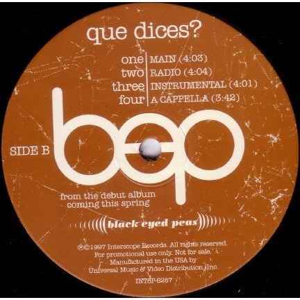 Black Eyed Peas Que Dices Black Eyed Peas Que Dices