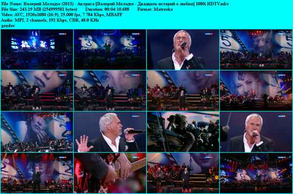 Валерий Меладзе Актриса